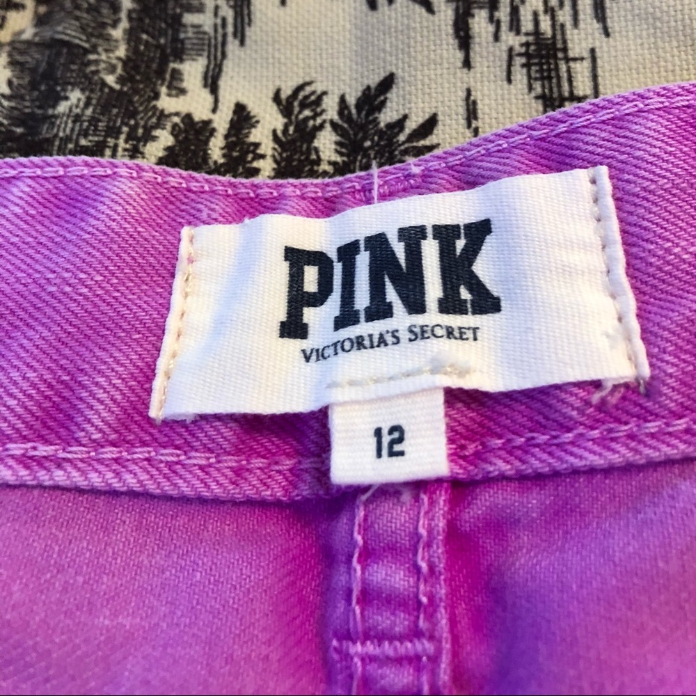 VS PINK purple denim short. NEVER WORN. size 12.